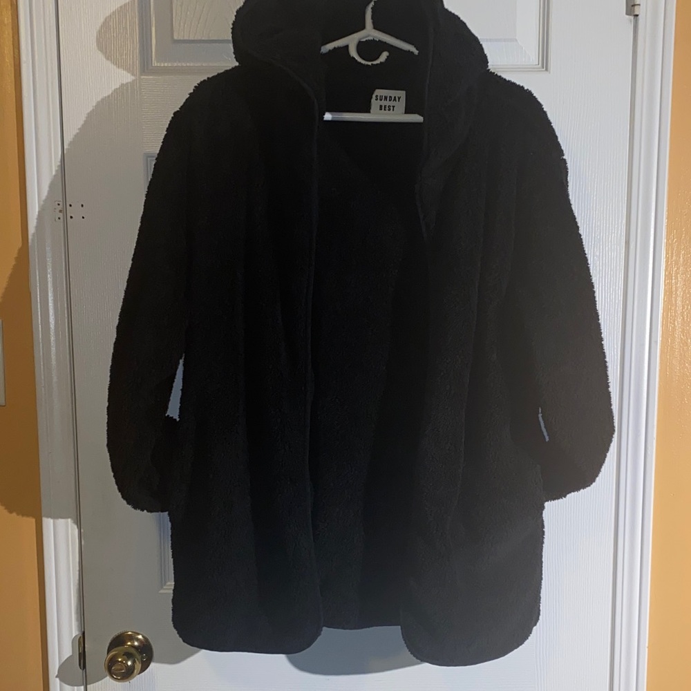 Sunday Best Black Teddy Jacket